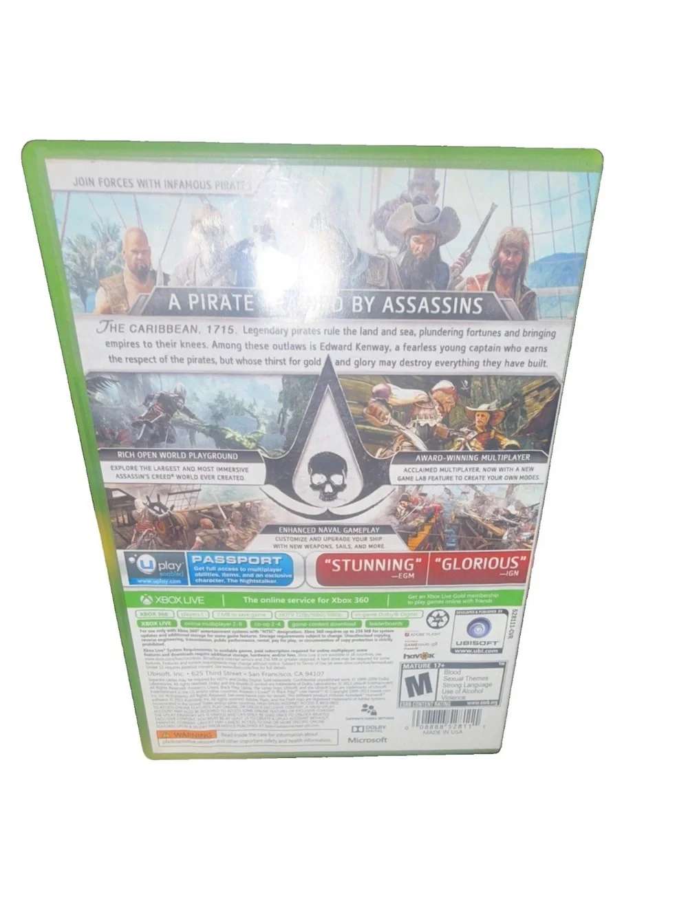 Assassin's Creed IV: Black Flag (Xbox 360) - Green Case by Xbox